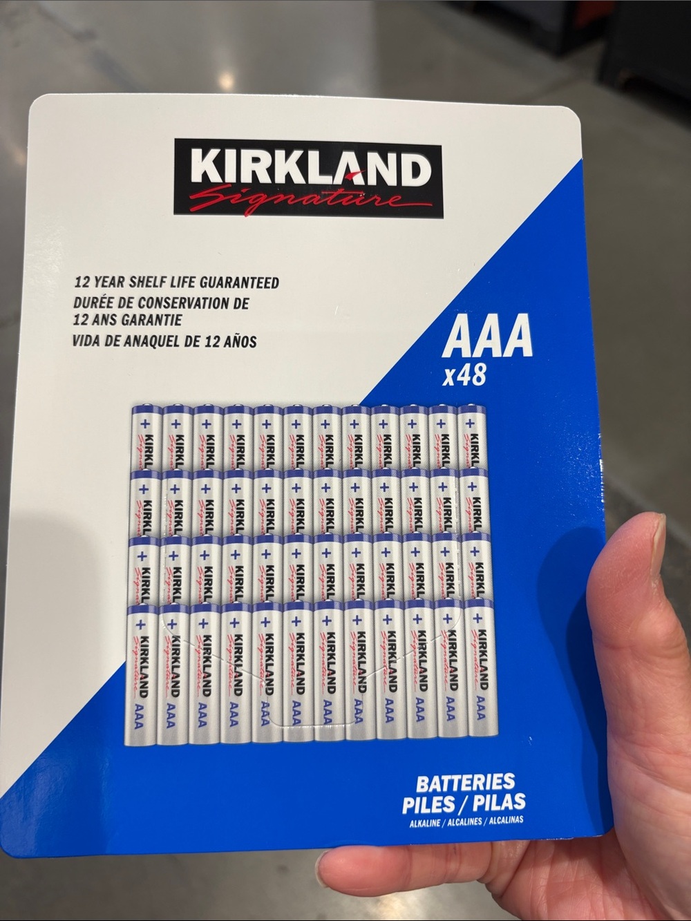 NWT Kirkland Signature AAA 48 CT batteries